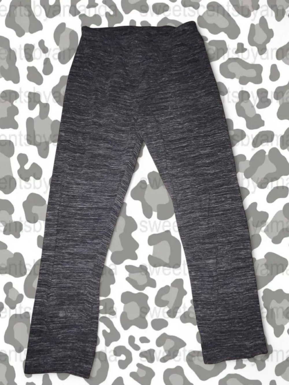 Time and Tru Dark Heather Gray Girls' Stretch Leggings